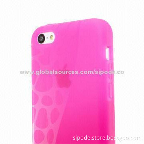 Unique TPU case for iPhone 5C with touchscreen protector
